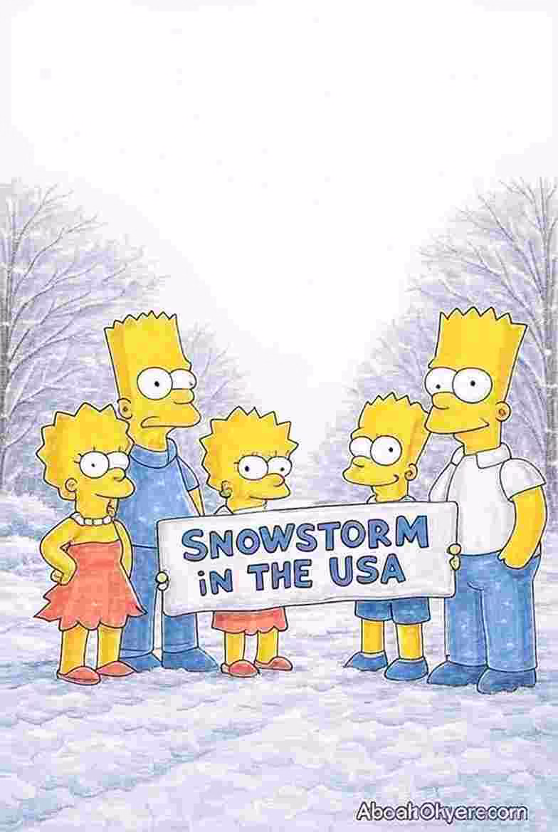 Simpsons-Prediction-About-Snowstorm-in-USA